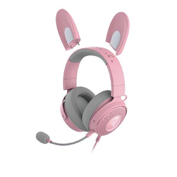 Pink Gaming Headset With Pink Cat Ear Headphones Gaming Headsets