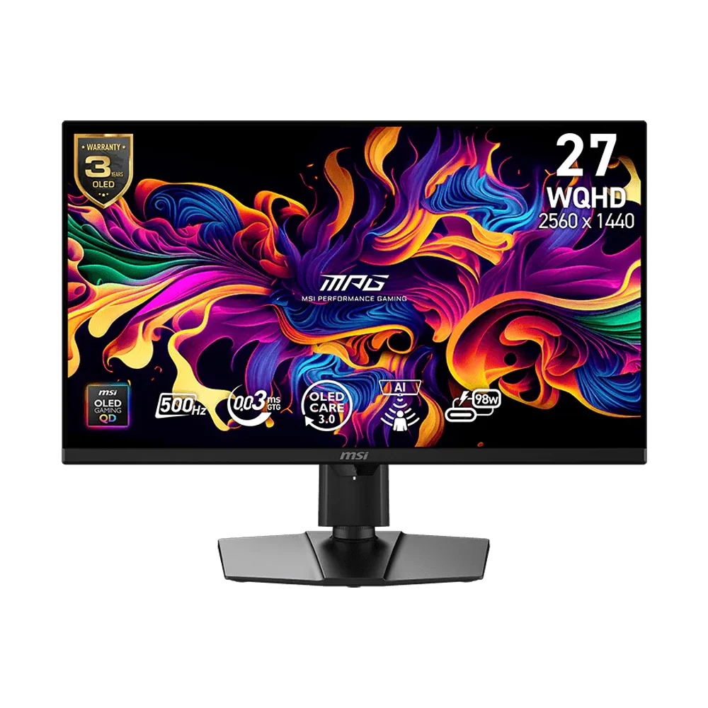 MSI MPG 271QR X50 27 Inch 500Hz WQHD HDMI 2.1 0.03ms QD-OLED Gaming Monitor - Black