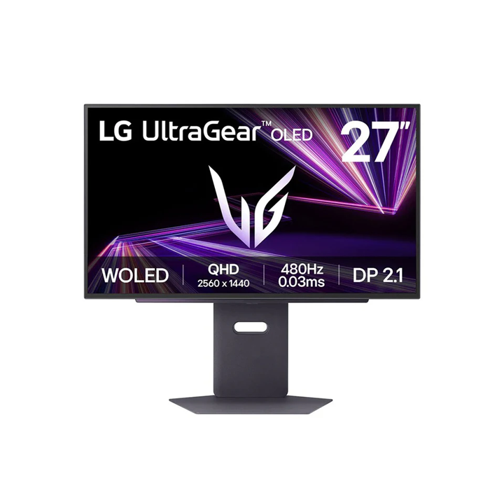 LG UltraGear OLED 27" QHD 480Hz, 0.03ms, HDMI 2.1, G-Sync Compatible, AMD FreeSync Premium Pro Gaming Monitor - Black
