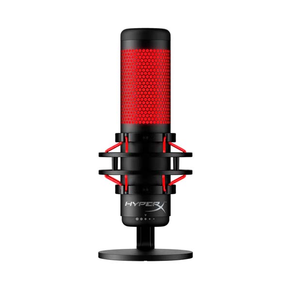 HyperX QuadCast Red Lighting Gaming Microphone - Red/Black