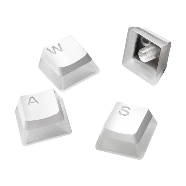 SteelSeries Prismcaps Universal Double Shot PBT Keycaps - White