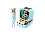 Divoom Ditoo-Mic Retro Pixel Art Portable Bluetooth Speaker With Microphone Karaoke Function - Blue