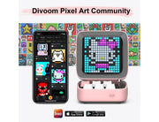 Divoom Ditoo-Pro Retro Pixel Art Bluetooth Speaker with RGB Mechanical Keyboard - Blue