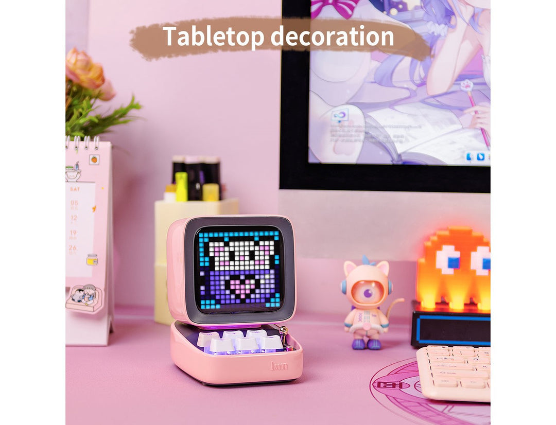 Divoom Ditoo-Pro Retro Pixel Art Bluetooth Speaker with RGB Mechanical Keyboard - Green