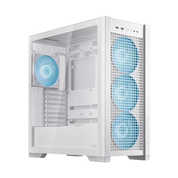 ASUS TUF GAMING GT302 ARGB ATX Mid Tower Case - White