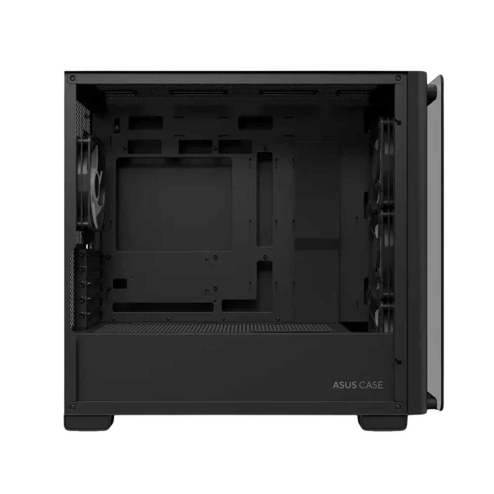 ASUS A23 PLUS With 4 Fan RGB ATX Mid Tower Case - Black