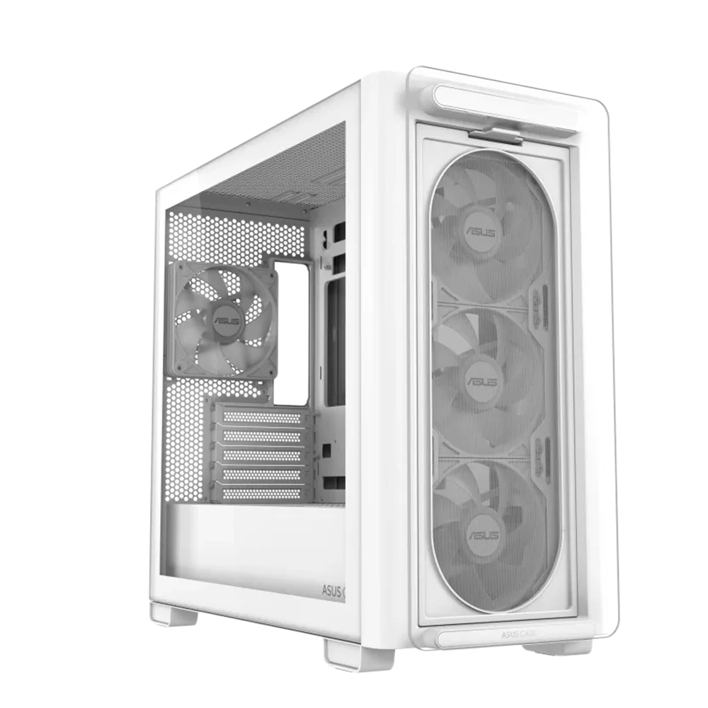 ASUS A23 Plus With 4 Fan RGB Mid Tower - White