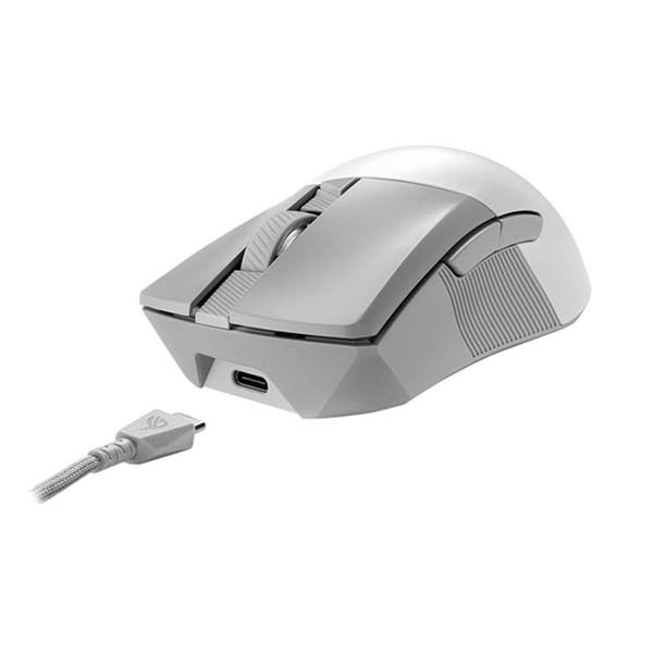 ASUS ROG GLADIUS III Aimpoint Wireless Gaming Mouse - White