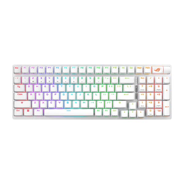 ASUS ROG STRIX SCOPE II 96 RGB ROG NX Snow Switch Wireless Mechanical Gaming Keyboard - White