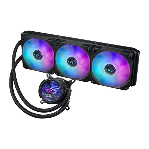 ASUS ROG STRIX LC III 360 ARGB - 3 x 120mm AIO CPU Liquid Cooler with LCD Display - Black