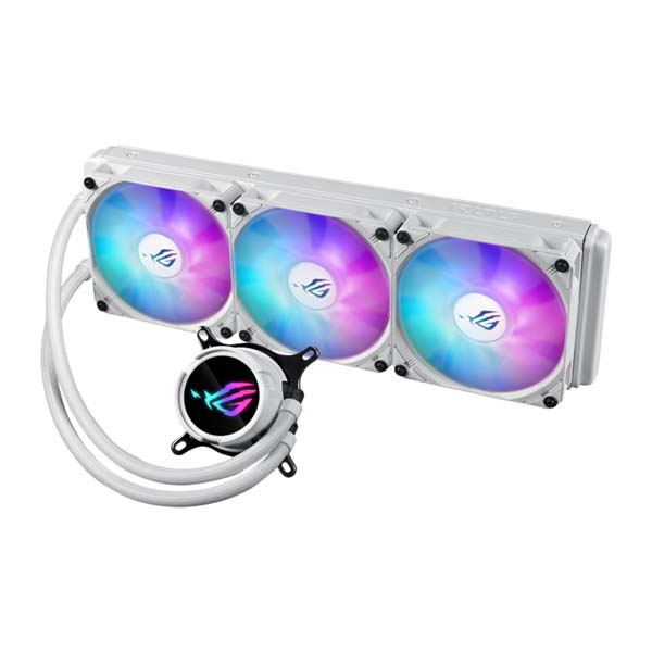 ASUS ROG STRIX LC III 360 ARGB - 3 x 120mm AIO CPU Liquid Cooler with LCD Display - White