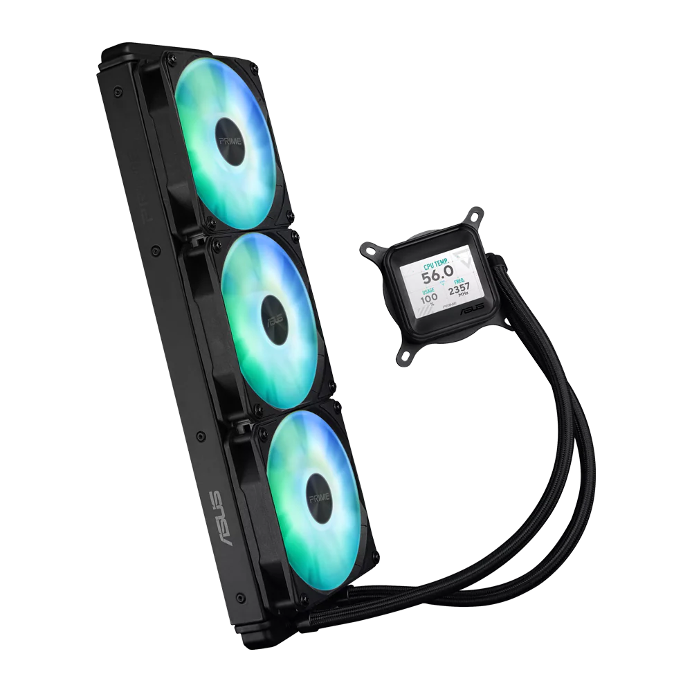 ASUS PRIME LC 360 ARGB LCD AIO CPU Liquid Cooler - Black