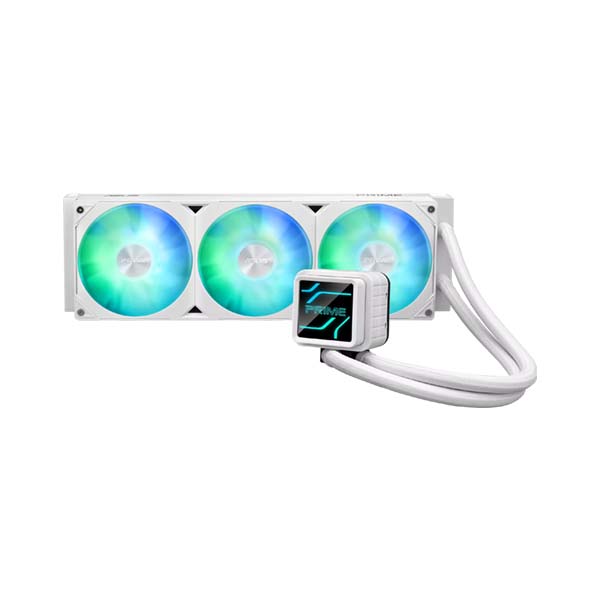 ASUS PRIME LC 360 ARGB - 3 x 120mm AIO CPU Liquid Cooler - White