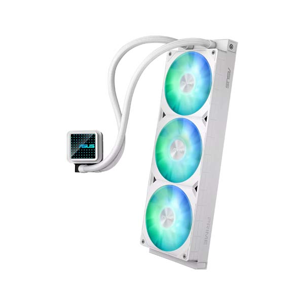 ASUS PRIME LC 360 ARGB - 3 x 120mm AIO CPU Liquid Cooler - White