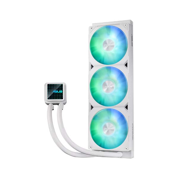 ASUS PRIME LC 360 ARGB - 3 x 120mm AIO CPU Liquid Cooler - White