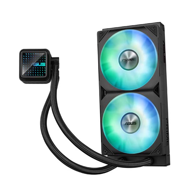 ASUS PRIME LC 240 ARGB - 2x120mm AIO CPU Liquid Cooler - Black