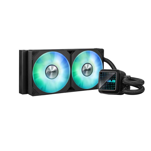 ASUS PRIME LC 240 ARGB - 2x120mm AIO CPU Liquid Cooler - Black