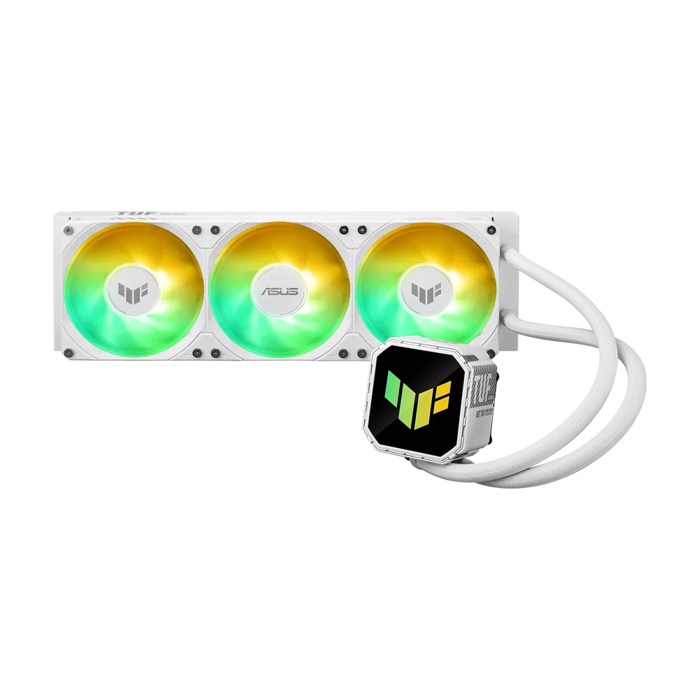 ASUS TUF GAMING III 360 ARGB LCD CPU Liquid Cooler - White