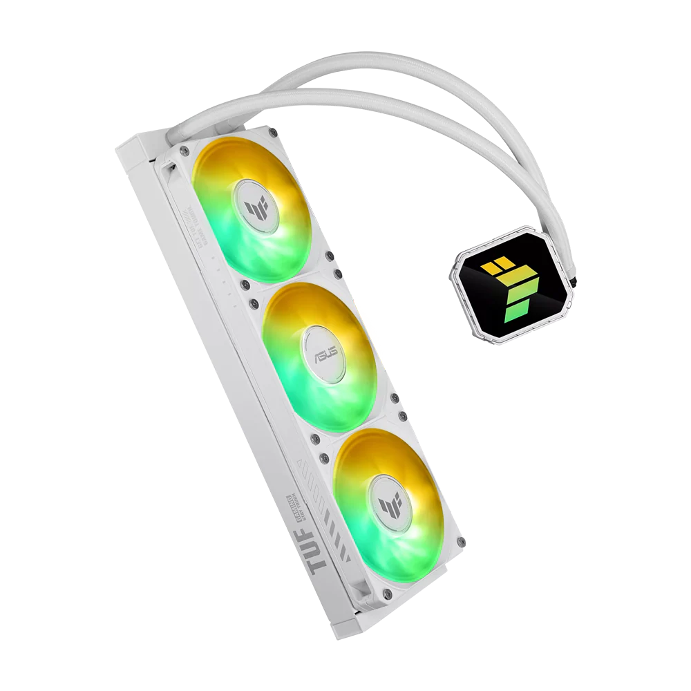 ASUS TUF GAMING III 360 ARGB LCD CPU Liquid Cooler - White