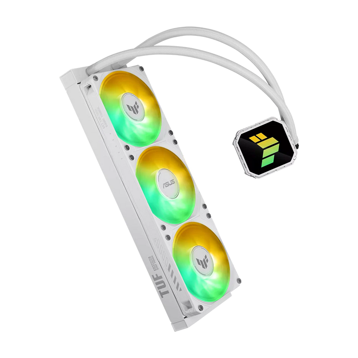 ASUS TUF GAMING III 360 ARGB LCD CPU Liquid Cooler - White