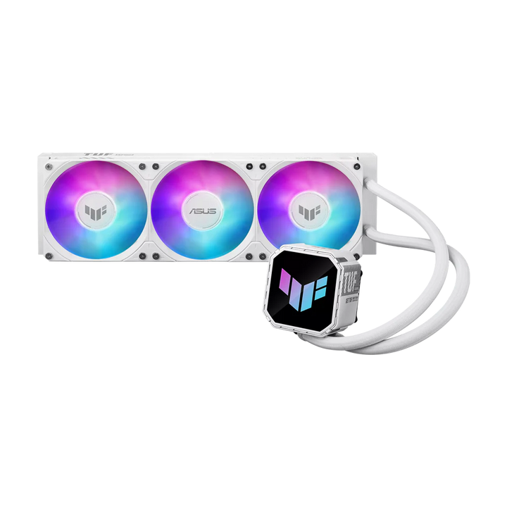 ASUS TUF GAMING III 360 ARGB LCD CPU Liquid Cooler - White
