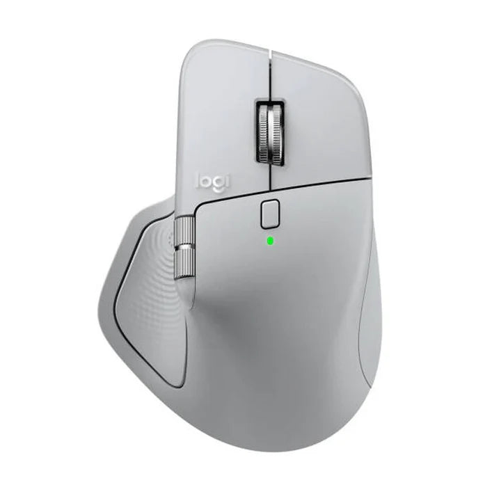 Logitech MX Master 4 Wireless/Bluetooth Ergonomic Mouse - Pale Grey