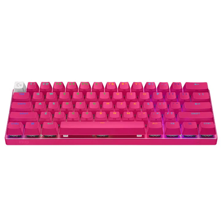 Logitech G PRO X 60 LIGHTSPEED Wireless RGB Mechanical Gaming Keyboard, Optical Tactile Switch - Magenta (US Layout)