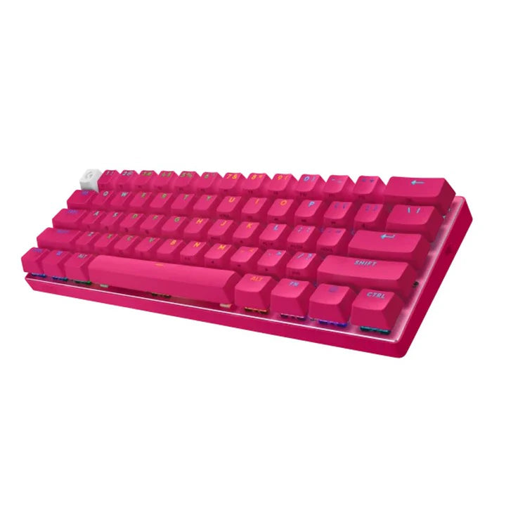 Logitech G PRO X 60 LIGHTSPEED Wireless RGB Mechanical Gaming Keyboard, Optical Tactile Switch - Magenta (US Layout)