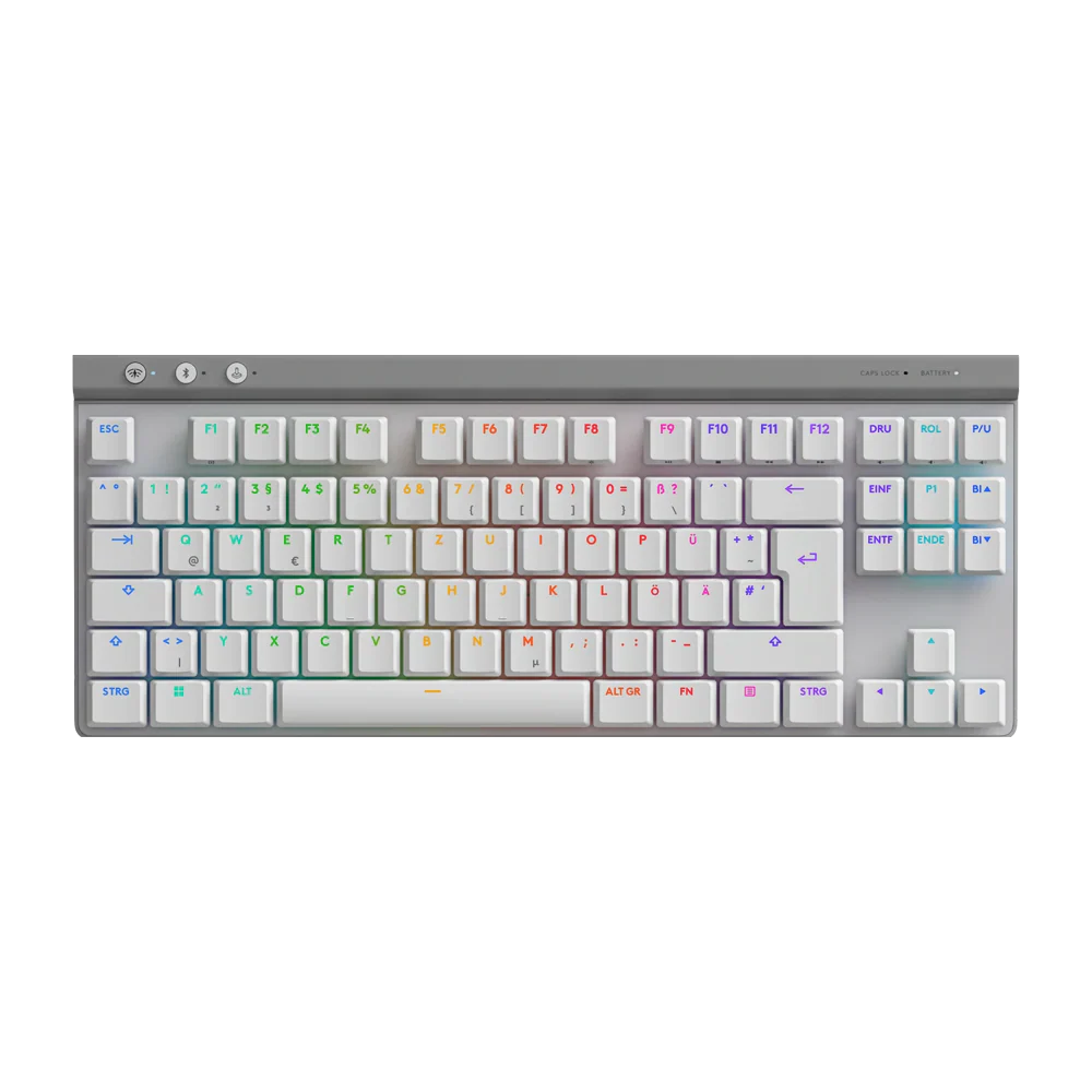 LOGITECH G515 LIGHTSPEED TACTILE TKL Low Profile RGB Wireless Gaming Keyboard - White