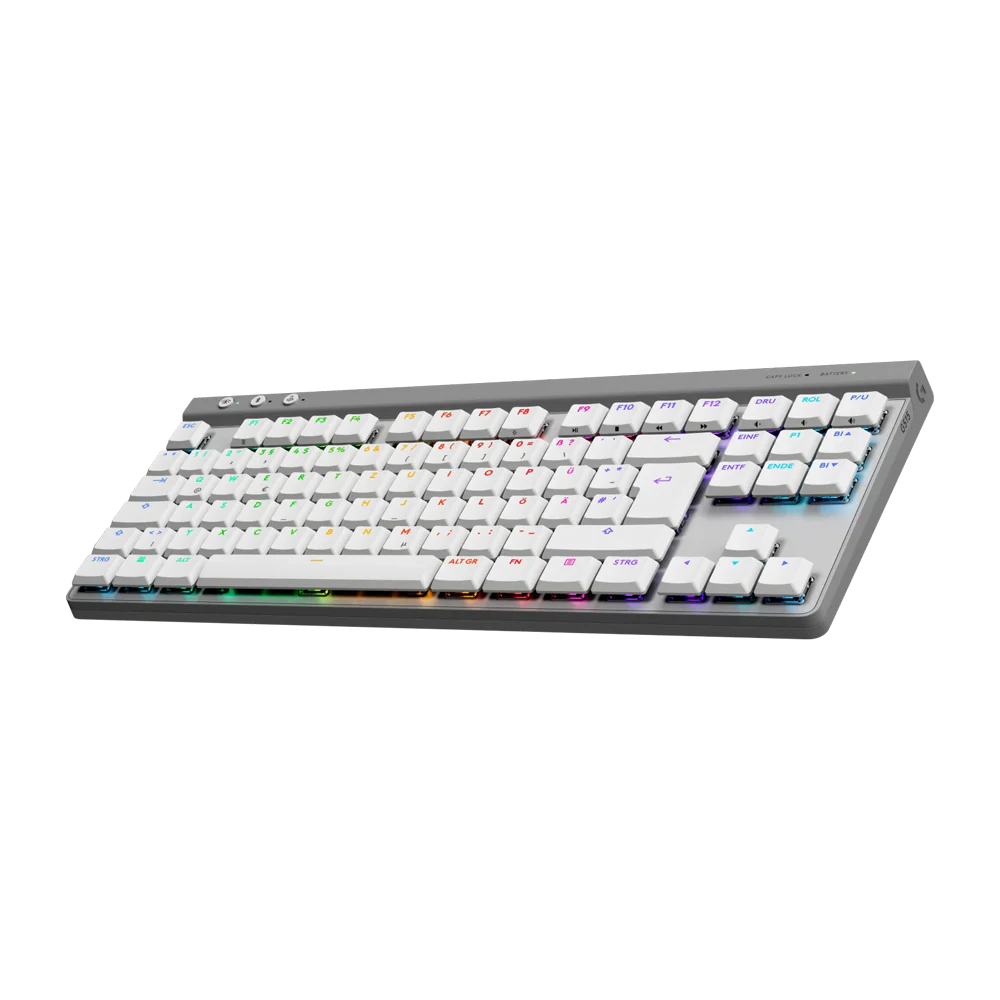 LOGITECH G515 LIGHTSPEED TACTILE TKL Low Profile RGB Wireless Gaming Keyboard - White