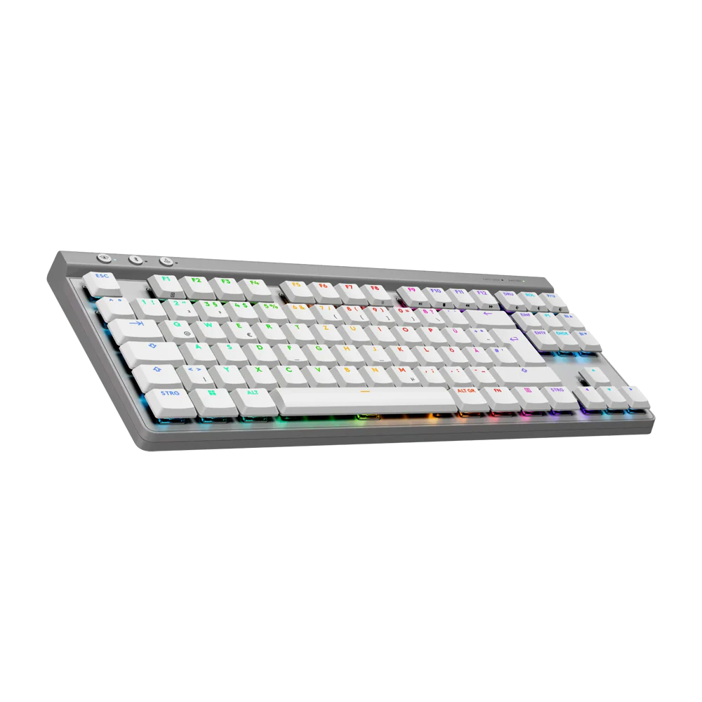 LOGITECH G515 LIGHTSPEED TACTILE TKL Low Profile RGB Wireless Gaming Keyboard - White