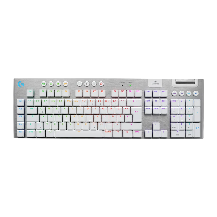 LOGITECH G915 X LIGHTSPEED TACTILE Low Profile RGB Wireless Gaming Keyboard - White