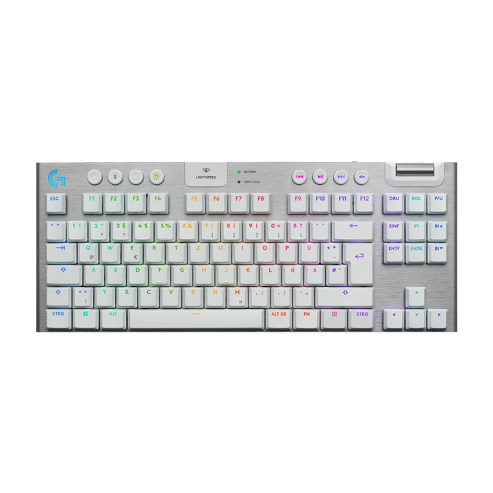 LOGITEH G915 X LIGHTSPEED TKL TACTILE Low Profile RGB Wireless Gaming Keyboard - White