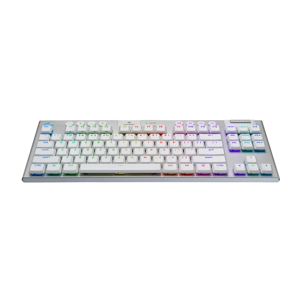 LOGITEH G915 X LIGHTSPEED TKL TACTILE Low Profile RGB Wireless Gaming Keyboard - White