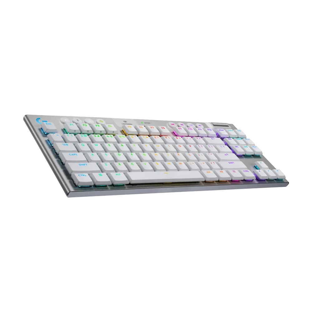 LOGITEH G915 X LIGHTSPEED TKL TACTILE Low Profile RGB Wireless Gaming Keyboard - White