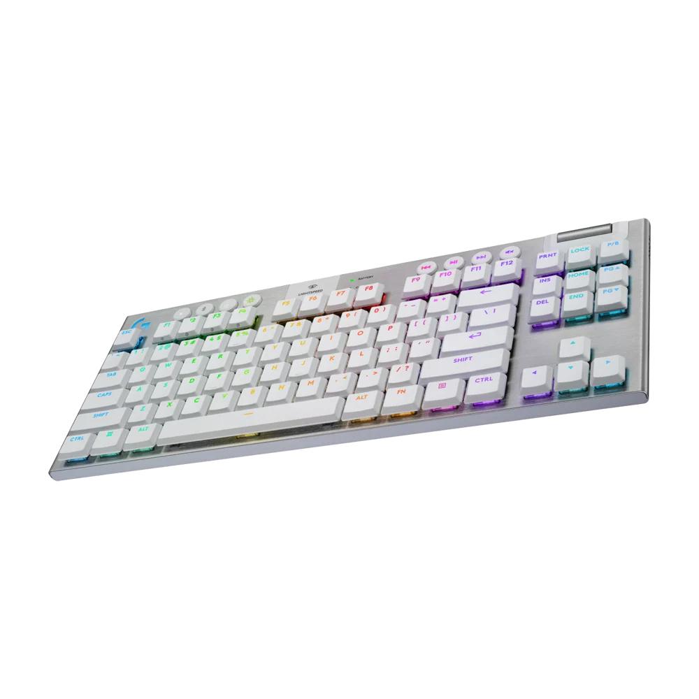 LOGITEH G915 X LIGHTSPEED TKL TACTILE Low Profile RGB Wireless Gaming Keyboard - White