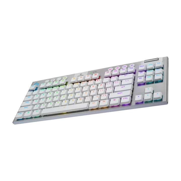 LOGITEH G915 X LIGHTSPEED TKL TACTILE Low Profile RGB Wireless Gaming Keyboard - White