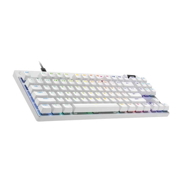 LOGITECH PRO X TKL RAPID Wired Gaming Keyboard - White