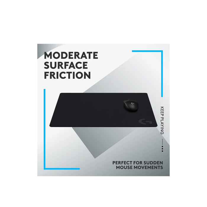 Logitech G640 Large Cloth Gaming Mouse Pad (400 x 460 x 3mm) - Black