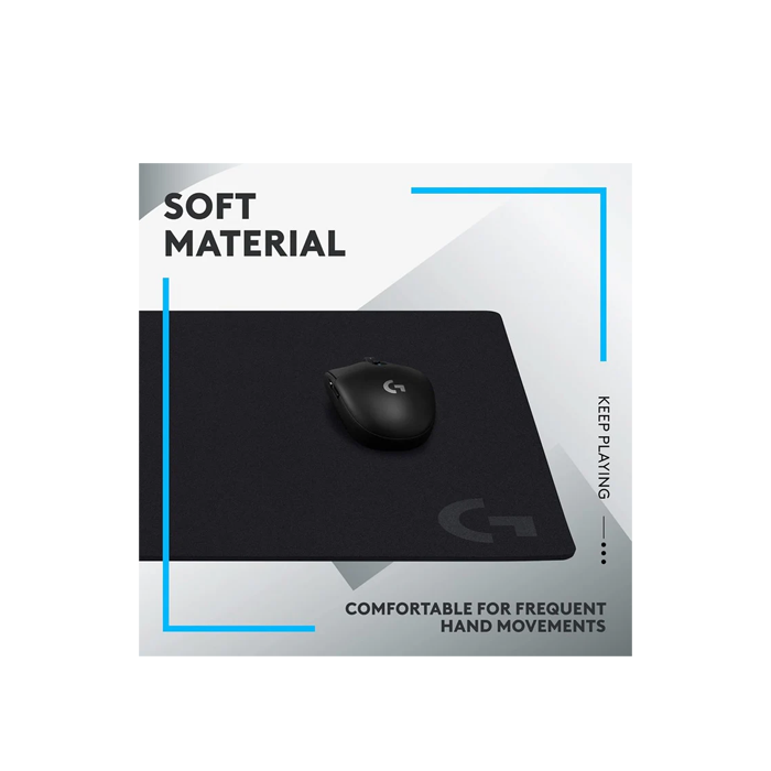 Logitech G640 Large Cloth Gaming Mouse Pad (400 x 460 x 3mm) - Black