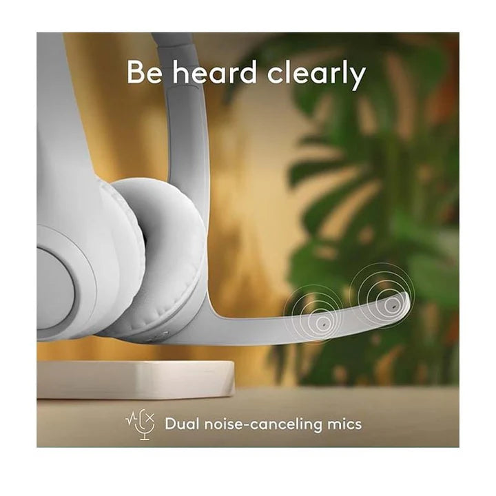 Logitech Zone 300 Wireless Bluetooth Headset With Noise-Canceling Mic - Off White
