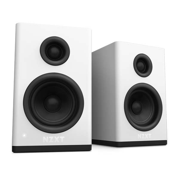 NZXT RELAY 80 Watt Gaming Speakers - White