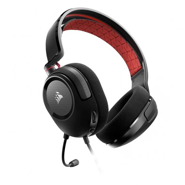 CORSAIR HS35 v2 Multiplatform Wired Gaming Headset (EU) - Red