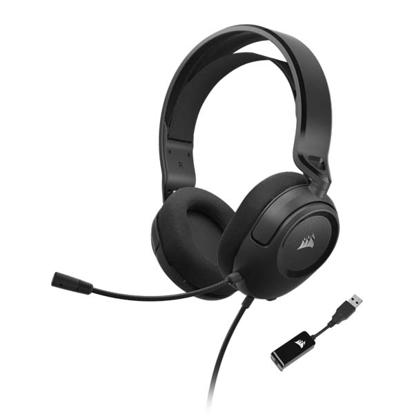 CORSAIR HS35 SURROUND v2 Multiplatform Wired Gaming Headset (EU) - Black