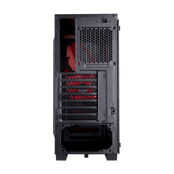 Corsair Carbide Series SPEC-04 Tempered Glass Mid-Tower Gaming Case - Black/Red