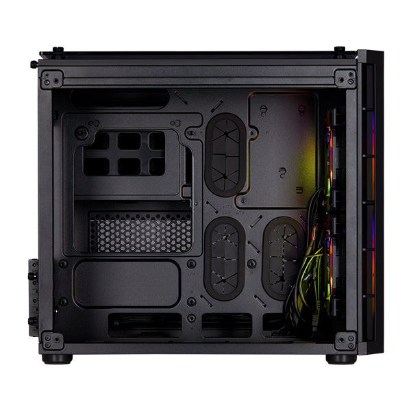 Corsair Crystal Series 280X RGB Tempered Glass Micro ATX Case - Black