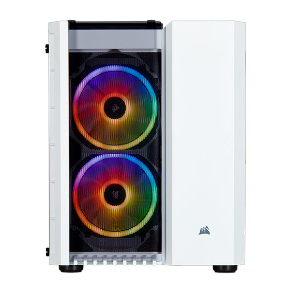 Corsair Crystal Series 280X RGB Tempered Glass Micro ATX Case - White