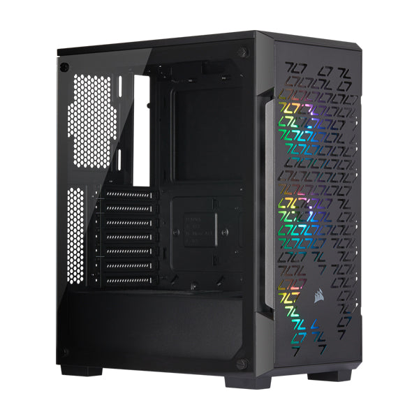 Corsair iCUE 220T RGB Airflow Tempered Glass Mid-Tower Smart Case - Black