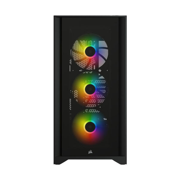 Corsair iCUE 4000X RGB Tempered Glass Mid-Tower ATX Case - Black