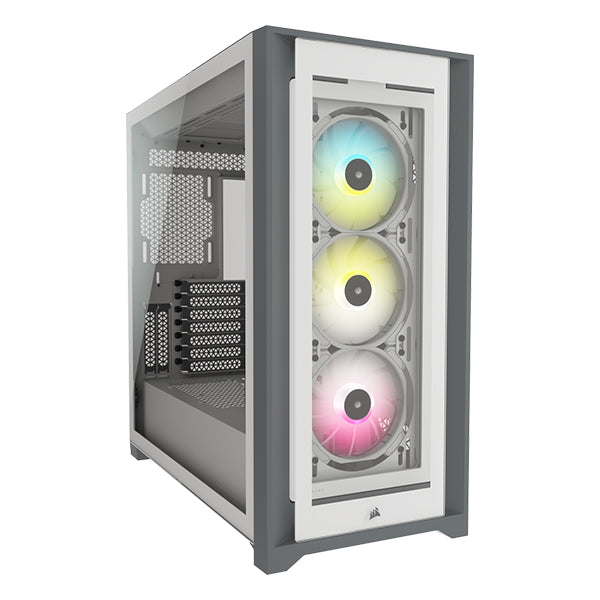 Corsair iCUE 5000X RGB Mid-Tower Smart Case - White